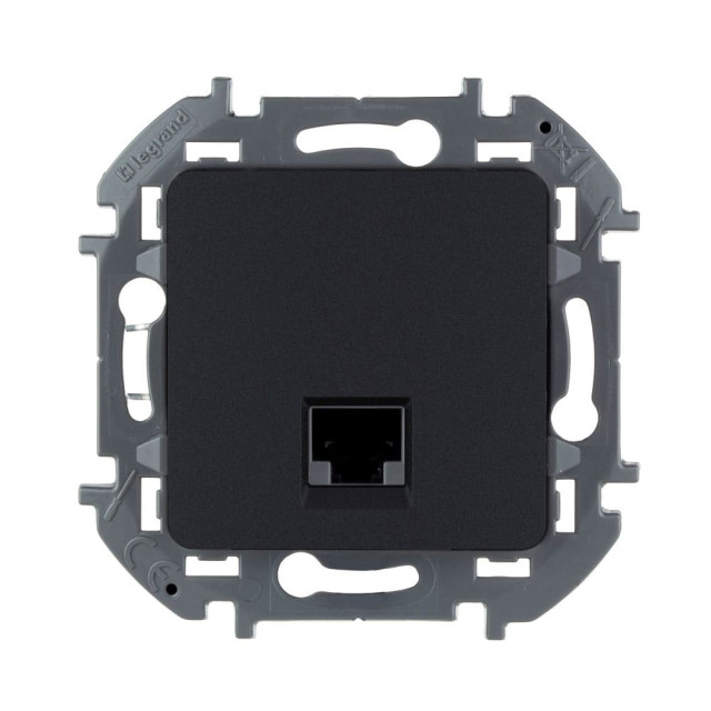 Розетка Legrand Inspiria 673828 1*RJ-45 UTP CAT5E антрацит