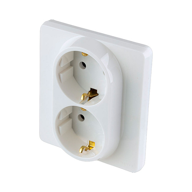Розетка Legrand Inspiria 673750 2*2P+E белый