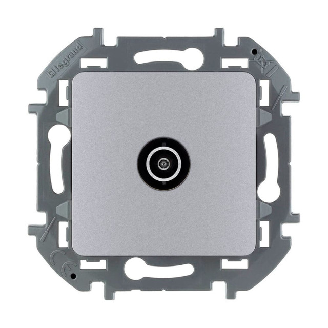 Розетка TV Legrand Inspiria 673852 звезда 1.5дБ алюминий