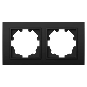 Рамка EL-BI Zena 500-014800-226 2 поста вантаблэк