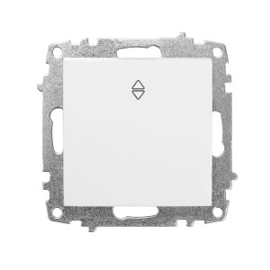 Выключатель проходной EL-BI Zena-Vega 609-015600-209 1 клавиша белоснежный механизм