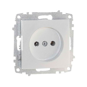 Розетка EL-BI Zena-Vega 609-015600-215 без заземления белоснежный механизм