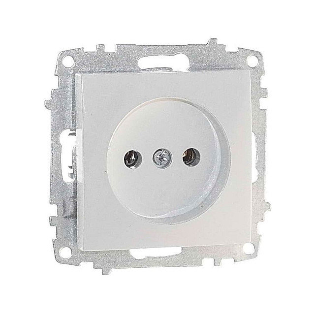 Розетка EL-BI Zena-Vega 609-015600-215 без заземления белоснежный механизм