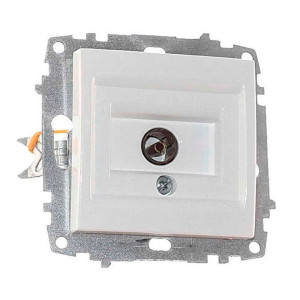 Розетка TV EL-BI Zena-Vega 609-015600-246 концевая белоснежный механизм