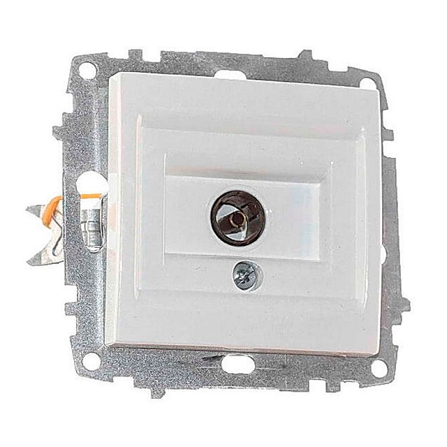 Розетка TV EL-BI Zena-Vega 609-015600-246 концевая белоснежный механизм