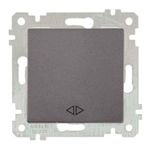 Выключатель перекрестный Mutlusan Rita 2200-408-0195 1 клавиша дымчатый