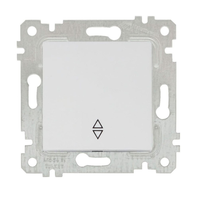 Переключатель Mutlusan Rita 2200-403-0101 1 клавиша 10А белый