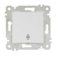 Переключатель Mutlusan Rita 2200-403-0101 1 клавиша 10А белый