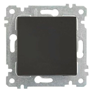 Выключатель Mutlusan Rita 2200-401-0184 1 клавиша 10А матовый черный