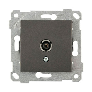 Розетка TV Mutlusan Rita 2200-171-0195 оконечная дымчатый