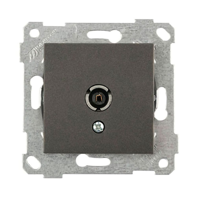 Розетка TV Mutlusan Rita 2200-171-0195 оконечная дымчатый