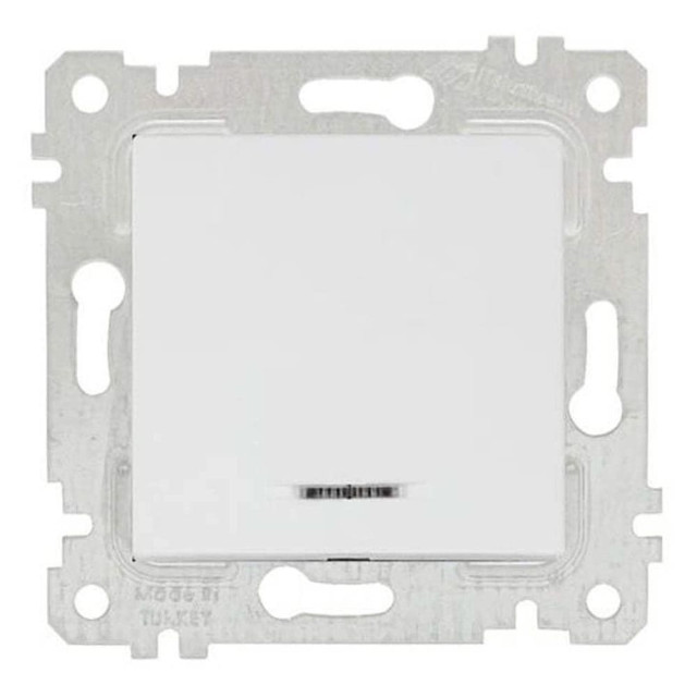 Выключатель проходной Mutlusan Rita 2200-408-0101 1 клавиша белый