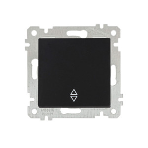 Переключатель Mutlusan Rita 2200-403-0184 1 клавиша 10А черный матовый