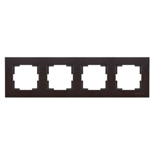 Рамка Mutlusan Rita 2220-800-1484 4 поста горизонтальный монтаж черный матовый