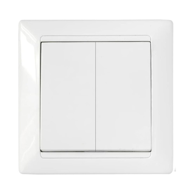 Выключатель Bylectrica Стиль С5 10-803 2 клавиши белый