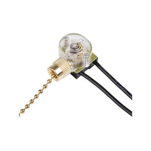 Сонетка-выключатель для бра TDM Electric SQ1806-0226 с цепочкой 3А 250В золото