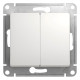 Переключатель Schneider Electric Glossa GSL000165 2 клавиши белый