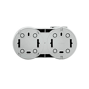 Блок Ovivo Xone 406-240000-923 выключатель 1 клавиша + розетка с заземлением с крышкой серый