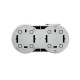 Блок Ovivo Xone 406-240000-923 выключатель 1 клавиша + розетка с заземлением с крышкой серый