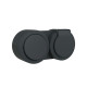 Блок Ovivo Xone 406-250000-923 выключатель 1 клавиша + розетка с заземлением с крышкой черный