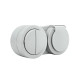Блок Ovivo Xone 406-240000-925 выключатель 2 клавиши + розетка с заземлением с крышкой серый