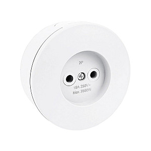 Розетка Ovivo Xone 406-010000-215 без заземления белая