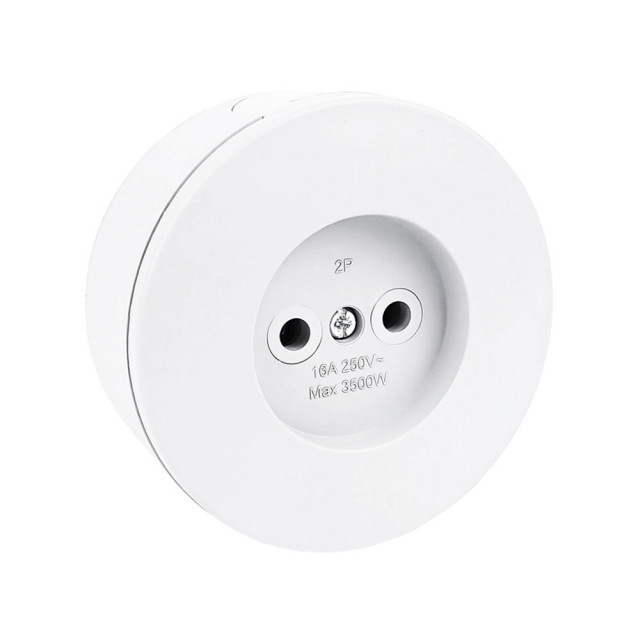 Розетка Ovivo Xone 406-010000-215 без заземления белая