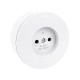Розетка Ovivo Xone 406-010000-215 без заземления белая