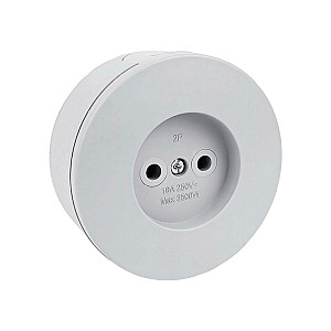 Розетка Ovivo Xone 406-240000-215 без заземления серая