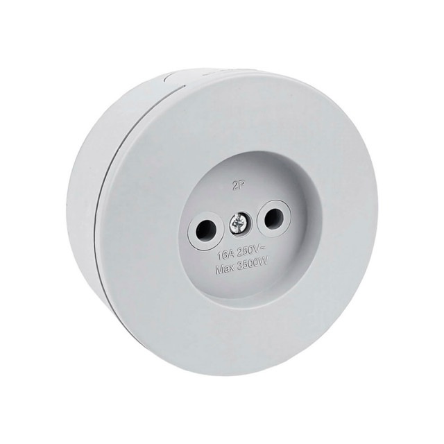 Розетка Ovivo Xone 406-240000-215 без заземления серая