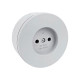Розетка Ovivo Xone 406-240000-215 без заземления серая