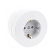Розетка Ovivo Xone 406-010000-217 с заземлением белая