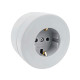 Розетка Ovivo Xone 406-240000-217 с заземлением серая