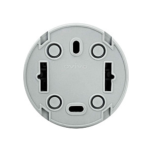 Розетка Ovivo Xone 406-240000-217 с заземлением серая