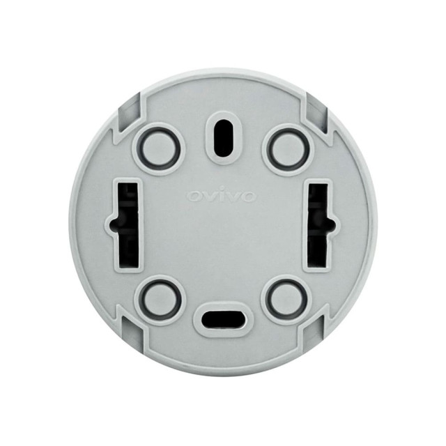 Розетка Ovivo Xone 406-240000-217 с заземлением серая