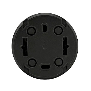 Розетка Ovivo Xone 406-250000-217 с заземлением черная