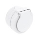 Розетка Ovivo Xone 406-010000-249 с заземлением с крышкой белая