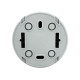 Розетка Ovivo Xone 406-240000-249 с заземлением с крышкой серая