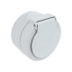 Розетка Ovivo Xone 406-240000-249 с заземлением с крышкой серая