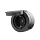 Розетка Ovivo Xone 406-250000-249 с аземлением с крышкой черная