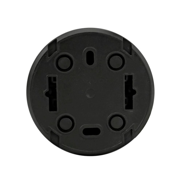 Розетка Ovivo Xone 406-250000-249 с аземлением с крышкой черная