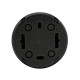 Розетка Ovivo Xone 406-250000-249 с аземлением с крышкой черная