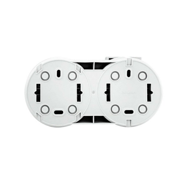 Блок Ovivo Xone 406-010000-923 выключатель 1 клавиша + розетка с заземлением с крышкой белый