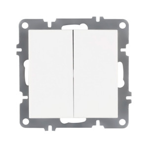Выключатель Arvia Electric Karen 50 01 1000 202 2 клавиши белый механизм