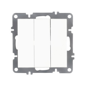 Выключатель Arvia Electric Karen 50 01 1000 254 3 клавиши белый механизм