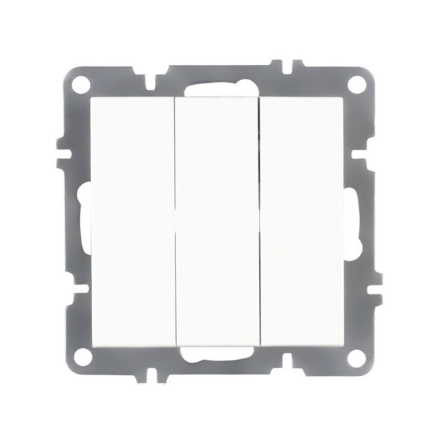Выключатель Arvia Electric Karen 50 01 1000 254 3 клавиши белый механизм