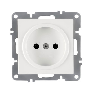 Розетка Arvia Electric Karen 50 01 1000 215 без заземления белая механизм
