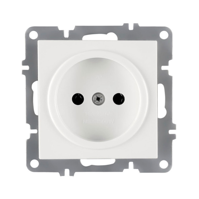 Розетка Arvia Electric Karen 50 01 1000 215 без заземления белая механизм