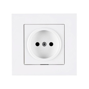 Розетка Arvia Electric Karen 50 01 1000 215 без заземления белая механизм