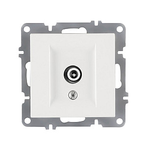 Розетка для ТВ Arvia Electric Karen 50 01 1000 273 концевая белая механизм